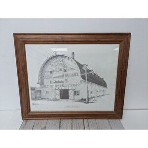 Jane McClure Jane's Prints Jewell Kansas Stone Barn Farm Country Framed Print